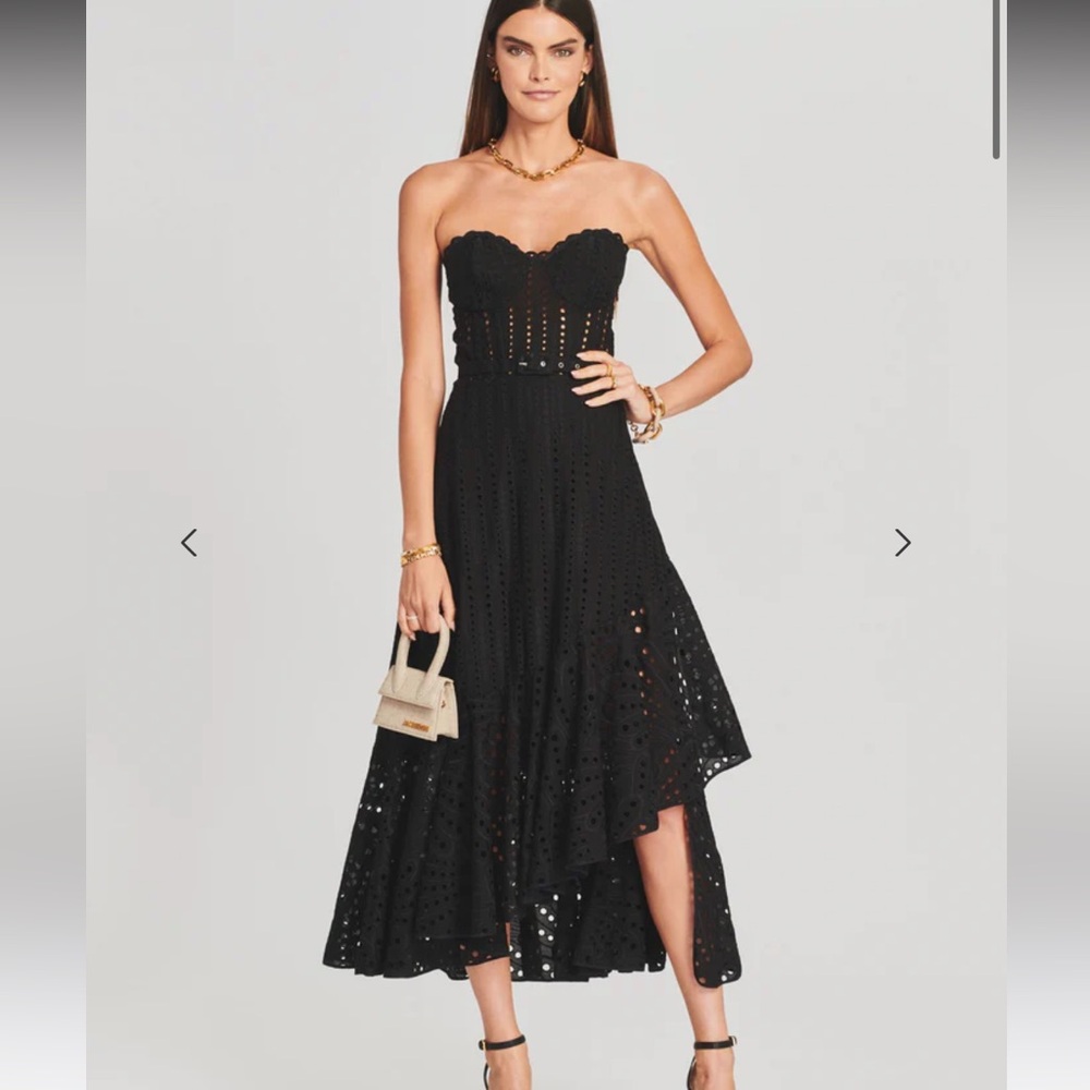 Charo Ruiz Aurora Long Black Dress NWOT